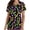 F Black, variant on Womens Tops Short Sleeve with Graphics Scrubs For Women Tops Carnival Print Shirt V Neck Cartoon Pattern Short Sleeve Nursing Uniform with Pockets Work Tops Purple S
