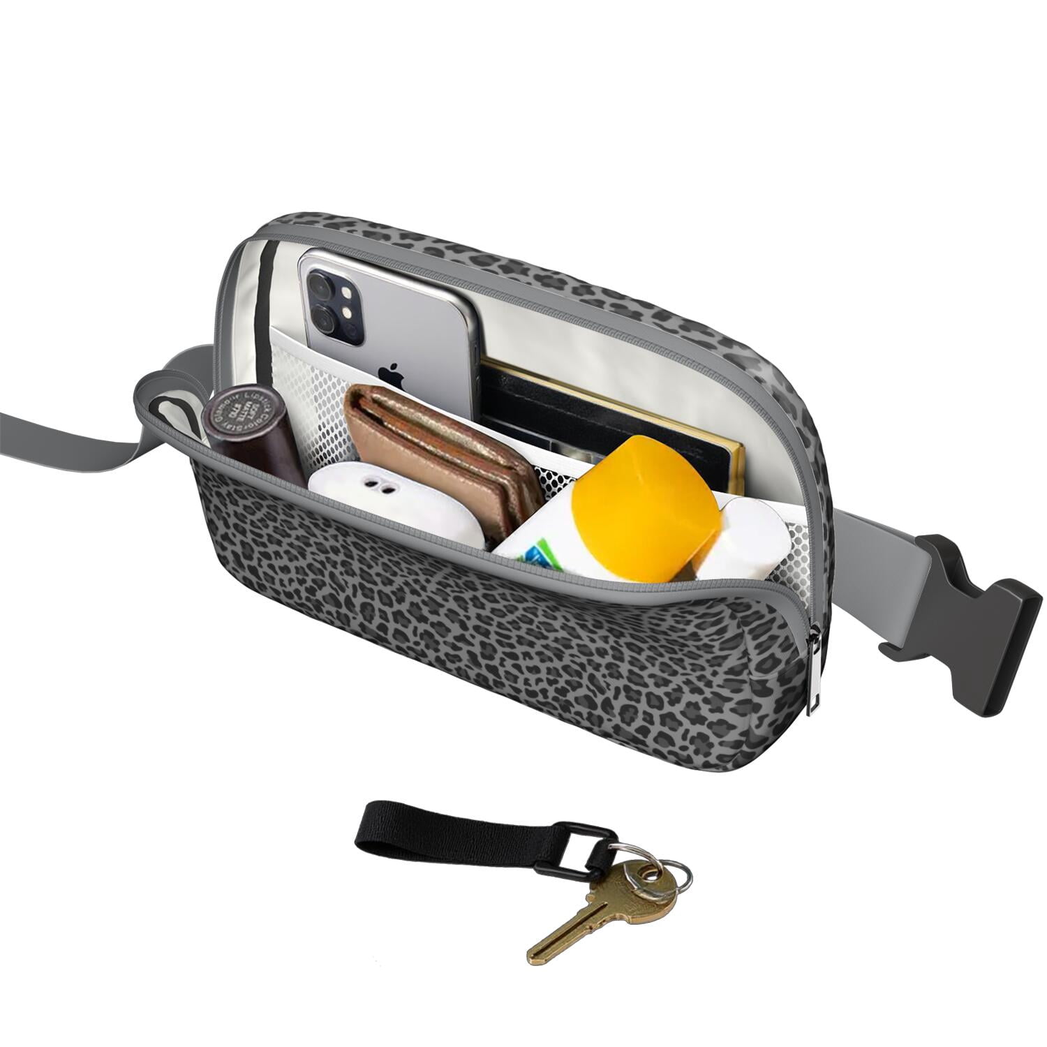 Classic Cheetah Print Fanny Pack – Fashionable Belt Bag with Romantic Texture & Retro Feel