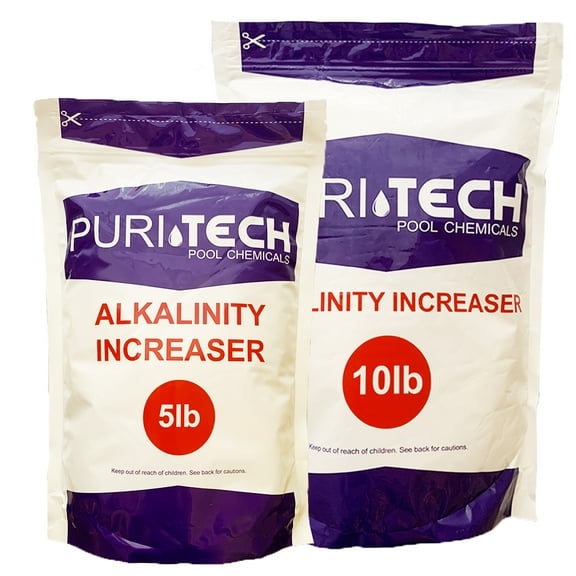 Puri Tech Powder Chemicals 15 lb Total Alkalinity Increaser Plus for Swimming Pool Water Increases Total Alkalinity