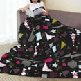 thumbnail image 6 of Salouo Colorful Geometry Print Bed Blankets,Flannel Blanket Comfortable Air Conditioning Blanket Lightweight Blanket for Sofa Bed Travel & Couch -60"x50", 6 of 8