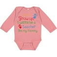 thumbnail image 3 of Inktastic Teacher Like Mommy Boys or Girls Long Sleeve Baby Bodysuit, 3 of 5