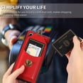thumbnail image 2 of Crossbody Wallet Women Case for Samsung Note 10,[RFID Blocking] Credit Card Holder with Should Strap,Premium PU Leather Purse Metal Buckle Folio Flip Cover for Samsung Galaxy Note 10, Red, 2 of 8