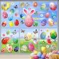 thumbnail image 6 of YingYouFu Easter Stickers for Window Door Decorations Bunny Stickers with Eggs Decals, Spring Holiday Clings for Home Office Classroom, Removable, 6 of 8