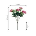 thumbnail image 3 of Efavormart 4 Bushes - 12" Fushia Peony Flower Bouquet - Artificial Arrangements With Realistic Soft Texture - Perfect for Table, Wedding Ceremonies, Party, Event, Centerpieces, Vases, 3 of 11