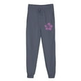 thumbnail image 4 of WXLWZYWL Womens Casual Baggy Fleece Sweatpants High Waisted Drawstring Solid Color Joggers Pants, 4 of 4