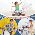 thumbnail image 5 of Kid Drum Set for Toddlers, Jazz Drum Set for Kids Age 3-5 with 5 Drums & Stool Musical Instruments Toy, Christmas / Birthday Gift for 3 4 5 Year Old Boys Girls, 5 of 6