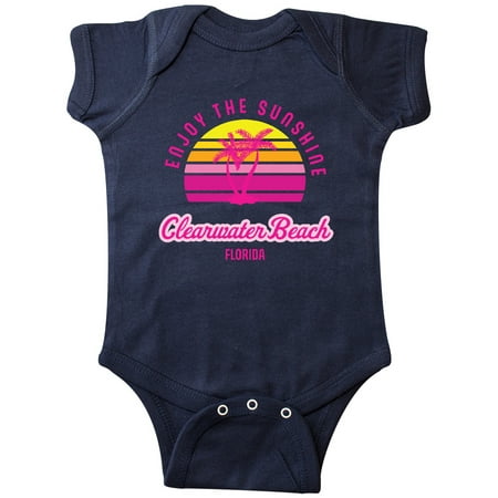 

Inktastic Summer Enjoy the Sunshine Clearwater Beach Florida in Pink Gift Baby Boy or Baby Girl Bodysuit