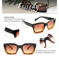 thumbnail image 5 of FEISEDY Classic Women Sunglasses Fashion Thick Square Frame UV400 B2471, 5 of 5