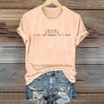 thumbnail image 2 of Delayuji Women's Easter A Lot Can Happen In 3 Days Print Crew Neck T Shirt Beige S Polyester,Spandex Short Sleeve Shirts for Women, 2 of 5