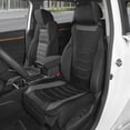 thumbnail image 3 of Motor Trend LuxeFit Gray Faux Leather Front Seat Cover for Cars Trucks SUV, 1 Piece Set Padded Car Seat Protector, 3 of 7