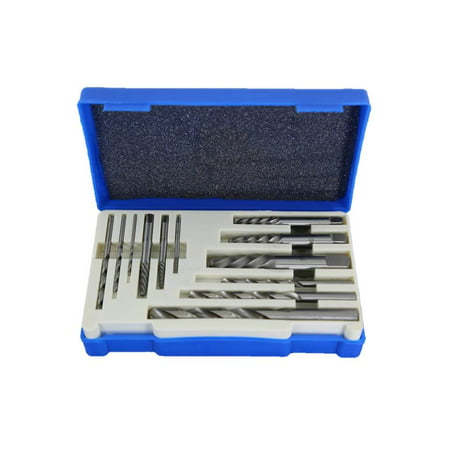 TEMO 12 pc SCREW EXTRACTOR Damaged Broken Bolt Removal SET Kit DRILL EASY (Best Easy Out Bolt Extractor)