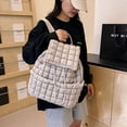 thumbnail image 3 of LHSHIDU Backpack for Women - Trendy Drawstring Puffy Backpack (Black), 3 of 7