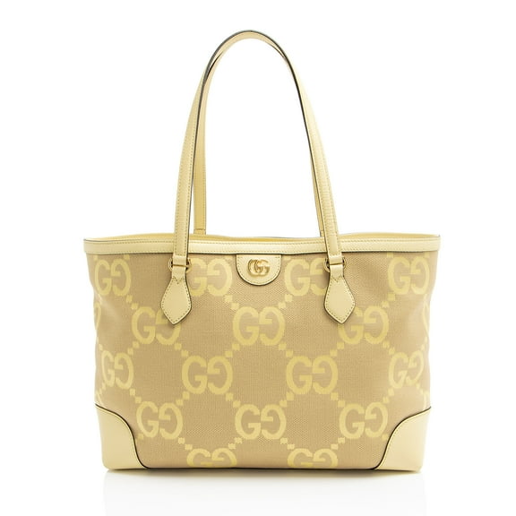 Pre-Owned Gucci Jumbo GG Canvas Ophidia Large Shopping Tote