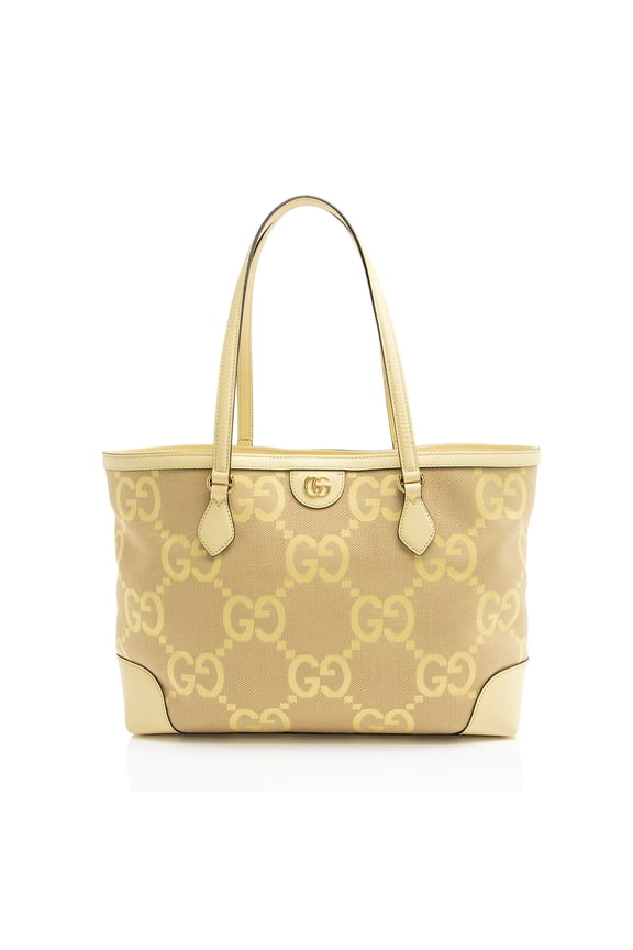 Pre-Owned Gucci Jumbo GG Canvas Ophidia Large Shopping Tote