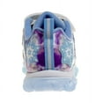 thumbnail image 3 of Disney Frozen Toddler Girls Sneakers W 5 White Lights, Silver Blue, Size 6, 3 of 7