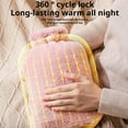thumbnail image 6 of Soft PVC Hot Water Bottle Cover 11.4x6.3 Inch Removable Washable for Home Comfort Menstrual Pain Relief, 6 of 7