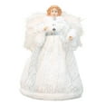 thumbnail image 2 of FVDPWYE Angel Treetop Christmas Ornament Delicate Angel Figurine Christmas Tree Topper for Bedroom Xmas Tree Tabletop Cafe Home Decor White, 2 of 4