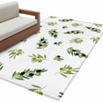 thumbnail image 6 of Green Olive Branches Kitchen Runner Rug 2.7x5 Washable Runners for Hallway Non Slip Spring Pastoral Leaves Botanical Large Area Rug Indoor Floor Carpet for Bathroom Laundry Entryway Bedroom, 6 of 8