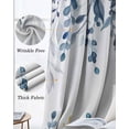 thumbnail image 6 of Navy Blue Eucalyptus Blackout Curtains 90 Inch Length 2 Panels Set for Living Room Bedroom, Watercolor Spring Weeping Botanical Privacy Window Treatment Thermal Insulated Black Out Drapes 52"x90", 6 of 8