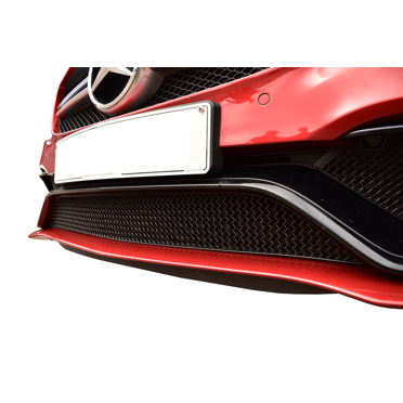 Gloss Black Mesh Grille With Emblem For Mercedes W205 C250 C300 C43 (2015-2018)