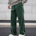 thumbnail image 2 of PIMSSY Men Pants Casual Pants For Style Relaxed Fit Athletic Wide Leg Pants Straight Leg Pants Male Breathable Solid Color Slacks, 2 of 8