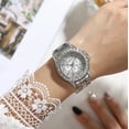 thumbnail image 3 of Reloj de cuarzo para mujer, relojes para mujer Cherryshirley, reloj de diamantes para mujer, relojes de cuarzo, reloj de pulsera con correa de acero inoxidable, reloj, 3 of 5