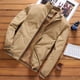 thumbnail image 1 of DIMUSI, chaquetas de bombardero de otoño para hombre, prendas de vestir informales para hombre, chaqueta cortavientos gruesa y cálida de lana, abrigos militares de béisbol para hombre, ropa Tan Jianjun  unisex, 1 of 2