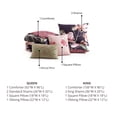 thumbnail image 4 of Bebejan Blush Serenade 5 Piece Comforter Set, King, 100% Cotton Sateen, Reversible, All Season, Cozy Comfort, 4 of 10