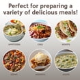 thumbnail image 2 of COOK WITH COLOR 2QT Mini Electric Round Slow Cooker - Adjustable Settings, Removable Stoneware Pot, Tempered Glass Lid, Dishwasher Safe, Cool-Touch S, 2 of 5