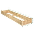 thumbnail image 6 of Patiojoy Raised Garden Bed Planter Wooden Elevated Vegetable Flower Rectangular Kit Box, 6 of 9