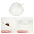 thumbnail image 4 of ACDANC White Ceramic Sugar Container for Storage Perfect for Coffee Bar Home Kitchen and Dining 8 oz, 4 of 7