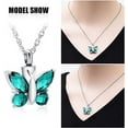 thumbnail image 3 of Cremation Jewelry Butterfly Urn Necklace for Ashes for Women Men Keepsake Memorial Human Pet Ashes Locket Pendant, 3 of 5