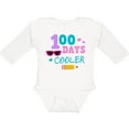 thumbnail image 3 of Inktastic 100 Days Cooler in Pink Girls Long Sleeve Baby Bodysuit, 3 of 5