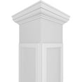 thumbnail image 4 of Ekena Millwork 8"W x 9'H Craftsman Classic Square Non-Tapered X-Board Farmhouse Fretwork Column w/ Tuscan Capital & Tuscan Base, 4 of 8