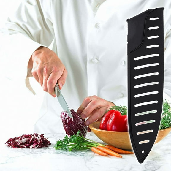 Raindrops 3Set Black Plastic Knife Protector Cover for Kitchen Use Protect Knife Cabinet Edge Protector