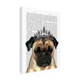 thumbnail image 2 of Trademark Fine Art 'Pug With Tiara' Canvas Art by Fab Funky, 2 of 3