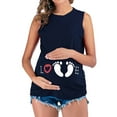thumbnail image 2 of Mode Femme Débardeur Sans Manches Imprimé Couleur Unie Femme Enceinte Décontractée, 2 of 10