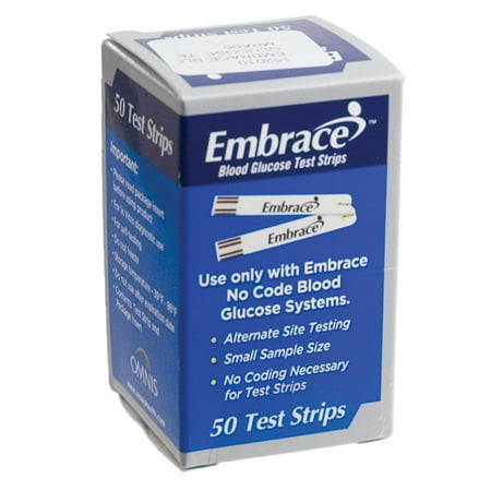 Omnis Health Embrace Blood Glucose Test Strips, 50ct ...
