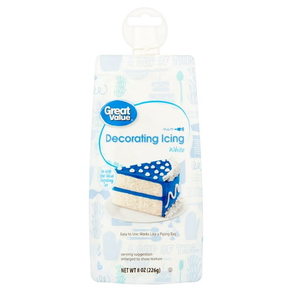 Great Value White Decorating Icing, 8 oz