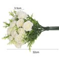 thumbnail image 3 of Simulation Flower 1 Branch Fresh-keeping Flexible Chic Eye-catching Faux Silk Carnation Flower, 3 of 4