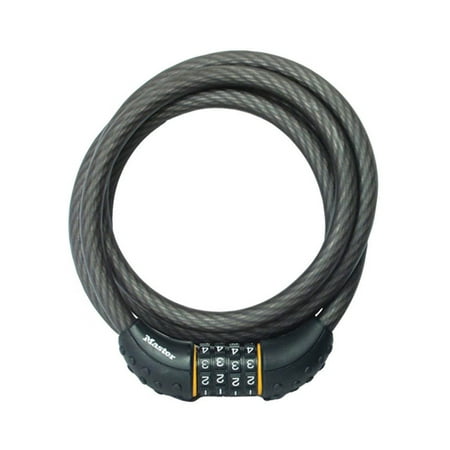 Master Lock Cable Lock, Set Your Own Combination Bike Lock, 6 ft. Long