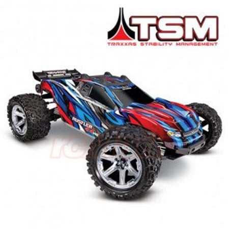Traxxas 670764BLUE Rustler 4X4 VXL Brushless RTR 1 by 10 4WD Stadium Truck Toy