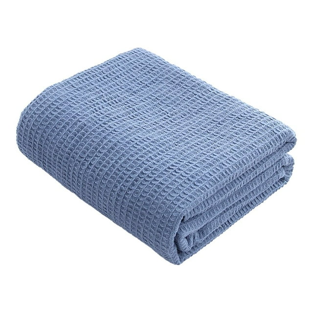 CUITING Blankets Queen Size for Bed - Waffle Weave Blankets for Summer Lightweight and Breathable Soft Woven Blankets for Spring