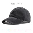 thumbnail image 2 of Unisex Solid Cotton Twill Baseball Cap - Low Profile Ball Cap in Vintage Colors Dad Hats for Casual Daily Wear, 2 of 6