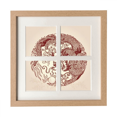 thumbnail image 1 of Dragon Chinois Animal Cercle Portrait Cadre Mur Table Affichage 4 Ouvertures Image, 1 of 3