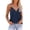 Blue, variant on Basic Cute Women Tank Top Summer Sleeveless Casual Loose Zipper V Neck Chain Strap Outfits 2026 Black S