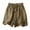 Khaki, variant on Womens Bermuda Shorts Loose Cotton Elastic Wide Leg Pants Baggy Dressy Casual Womens Jorts M-3XL