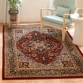 thumbnail image 3 of SAFAVIEH Lyndhurst Miranda Floral Area Rug, Red/Black, 5'3" x 5'3" Square, 3 of 6