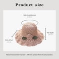 thumbnail image 2 of Women's Straw Hats Beach Sun Hats Foldable Sun Protection Beach Cap Flower Woven Sun Hat Wide Brim Hat Packable Bucket Hats, 2 of 6