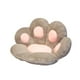 thumbnail image 2 of Billuyoard Almohada en forma de pata Cojín de asiento Respaldo de felpa de peluche Cojín de silla de piso Colchón interior Dormitorio Oficina Decoración del hogar Gris L L/80*70 cm, 2 of 5